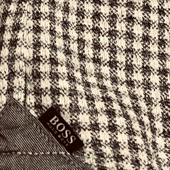 HUGO BOSS Men's Button Up Dress to Impress Shirt Plaid Long Sleeve Casual Sz M - Picture 5 of 6